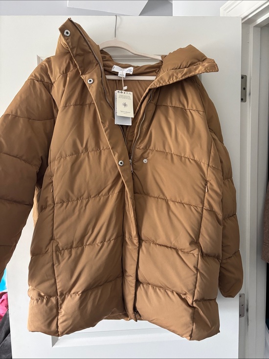Mango Jackets & Blazers - Mango Women's Camel Brown Quilted Puffer Jacket